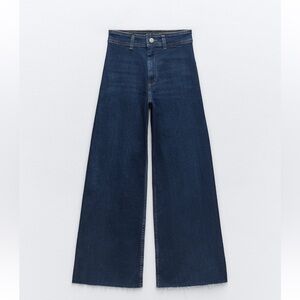 Zara high waist marine straight jeans